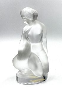 Lalique Cristal Leda and Swan Figure