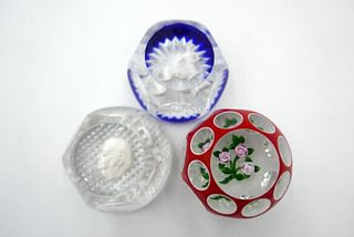 Three Baccarat Paperweights