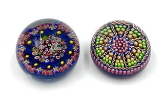 Two Millefiori Paperweights