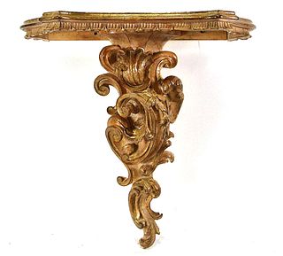 CARVED & GILDED WALL BRACKET