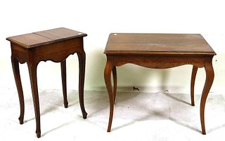 TWO SMALL TABLES