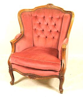 PAIR OF CIRCA 1920's FRENCH STYLE WING CHAIRS