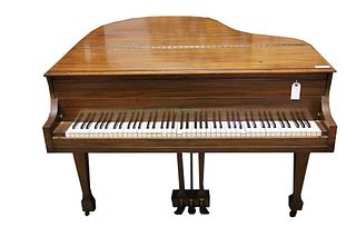WALNUT KRANICH AND BACH BABY GRAND PIANO