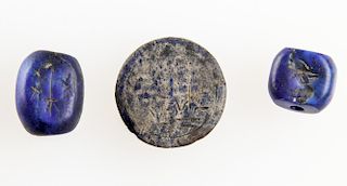 3 Ancient Lapis Seals