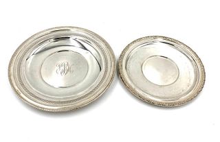 Two Sterling Silver Serving Trays
