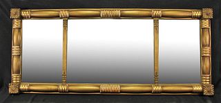 ANTIQUE FEDERAL STYLE OVERMANTEL MIRROR