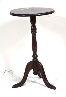 MAHOGANY  ROUND LAMP TABLE