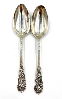 Two Reed and Barton Trajan Pattern Table Spoons