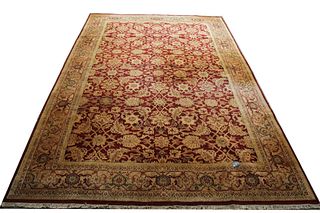 LARGE PERSIAN HANDKNOTTED AREA RUG