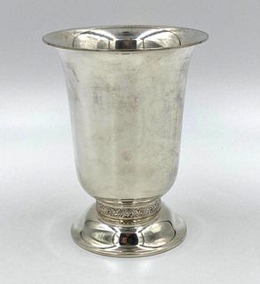 Towle Sterling Silver Weighted Vase and Plated Wine