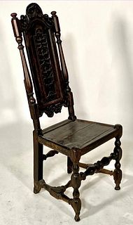 William and Mary Side Chair, 17thc.