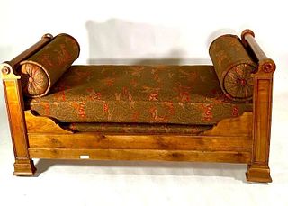 Continental Fruitwood Daybed, 19thc.