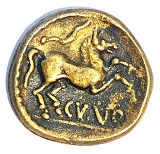 Celtic Iron Age Coin, 8-41 AD.