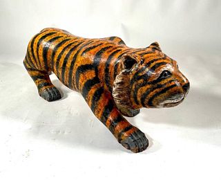 Javanese Carved and Painted Tiger