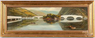 Oil on canvas Northumberland, On the Susquehanna