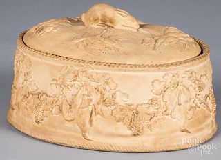 Caneware covered game dish