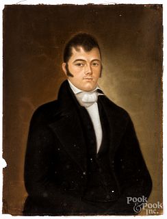 Pastel portrait of a gentleman, 19th c.