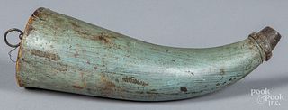 Painted powder horn, 19th c.