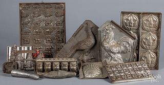 Group of chocolate molds, early 20th c.