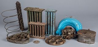 Group of tinware, 19th c., etc.