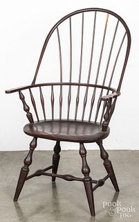 Reproduction hoopback Windsor armchair.