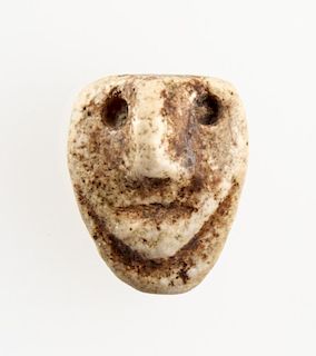 Ancient Anthro Face Stone Pendant