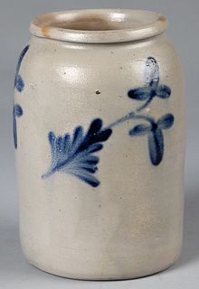 Mid-Atlantic stoneware jar, 19th c.