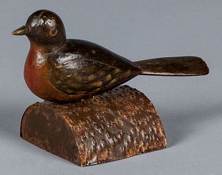 Carved and painted bird, early 20th c.