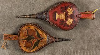 Two painted bellows, 19th c.