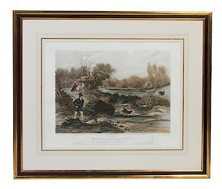 * Six English Handcolored Engravings, AFTER FRANCIS CALCRAFT TURNER (BRITISH, C. 1782-1846), Height 17 3/4 x width 22 1/2 inches