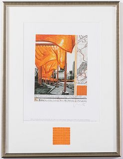 Christo signed print for The Gates Central Park NY