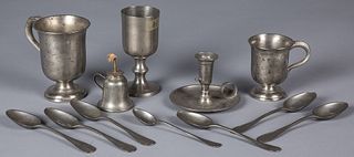 Group of pewter