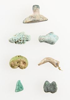 7 Ancient Stone and Faience Amulets