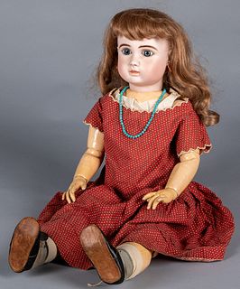 Large Jules Steiner bisque head bebe doll