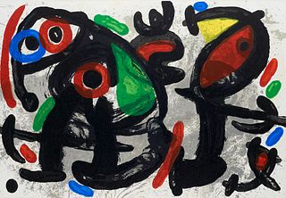   Derrière le miroir Nr. 186. Les sculptures de Miró. Mit lithographiertem OUmschlag, 1 farbigen doppelseitigen OLithographie sowie 6 Farblithographie
