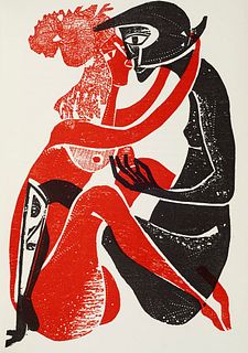   Sammlung von 9 meist num. u. vom Künstler sign. Werken mit zahlr. Holzschnitten von Hansen-Bahia. 1958-1975. Verschiedene Formate, OEinbände u. Verl