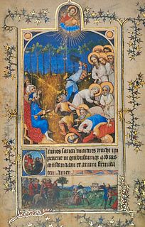   Umfangreiche Sammlung zur Buchmalerei und zu mittelalterlichen Handschriften, teils mit Teilfaksimiles.