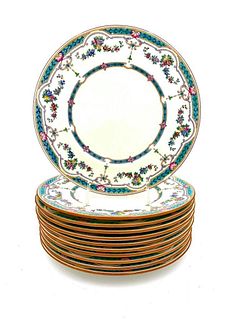 Set of 11 Minton's Porcelain Dinner Plates