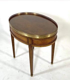 Louis XV Style Oval Bouillotte Style End Table
