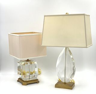 Two Decorative Crafts Table Lamps