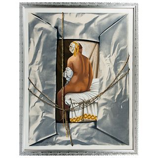 MANUEL DE RUGAMA. Reproducción de "La bañista de Valpinçon" de Jen-Auguste-Dominique Ingres. Firmado al frente. Serigrafía 118/200.