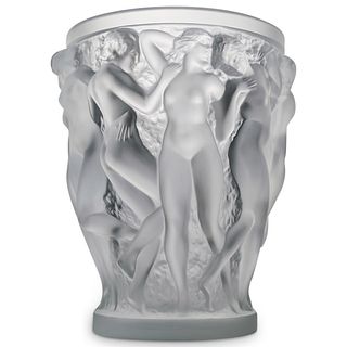 Lalique Crystal 'Bacchantes' Vase
