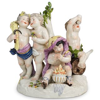 19th Cent. Ludwigsburg Porcelain "Putti" Group