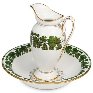Meissen Porcelain Wash Bowl and Ewer