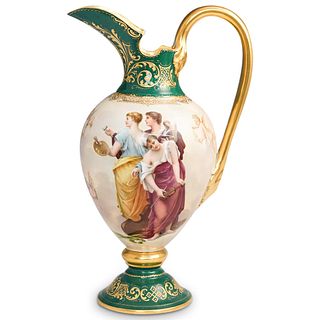Antique Royal Vienna Porcelain Ewer