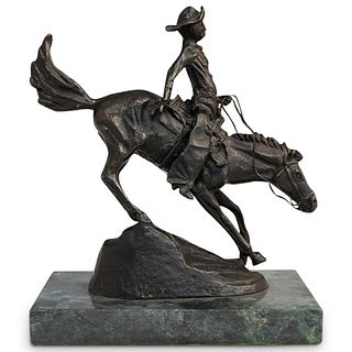 Inspired By Frederic Remington (American 1861-1909) "Arizona Cowboy" Bronze