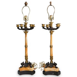 French Empire Style Converted Candelabra