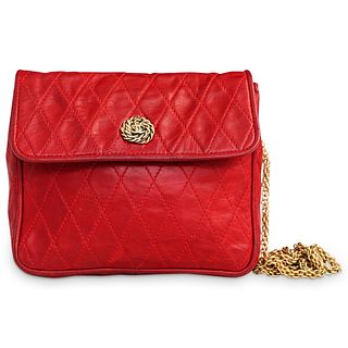 Chanel Red Quilted Leather Purse