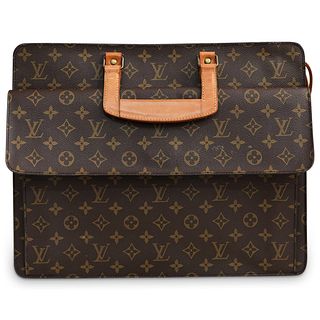 Louis Vuitton Brown Canvas Briefcase