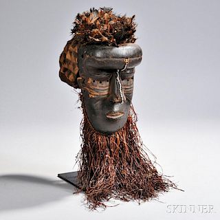 Kuba Carved Wood Mask
